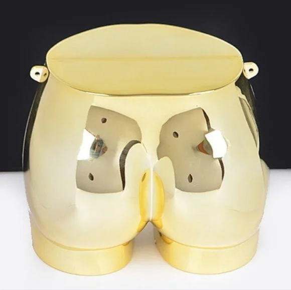 Novelty Butt Shape Convertible Handbag Purse Clutch Crossbody Shoulder Bag - Picture 9 of 13